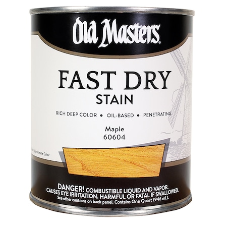 Old Masters 1 Qt Maple Oil-Based Fast Dry Wood Stain 60604